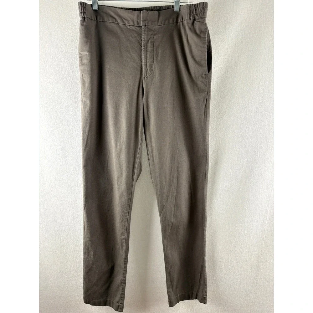 Banana Republic Mason Athletic Tapered Pants Mens 34x34 Grey Brown Chinos Norm